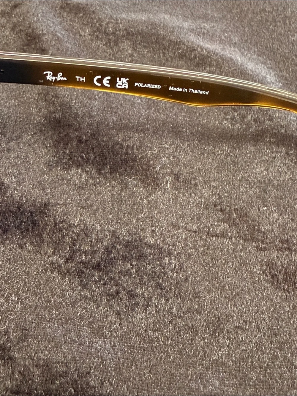 Ray-Ban Black and Tortoiseshell Polarized Sunglass Temple